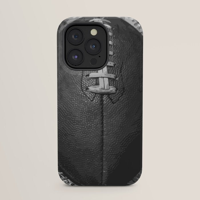 Big American Football black & white iPhone Case Gallery Image 23