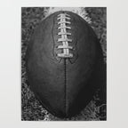 Big American Football black & white Poster Gallery Image 4