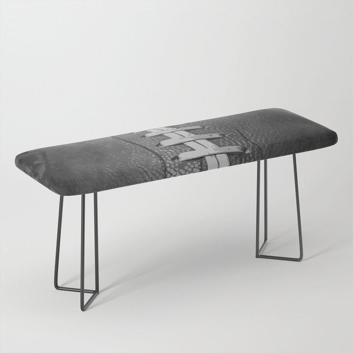 Big American Football black & white Bench Gallery Image 1