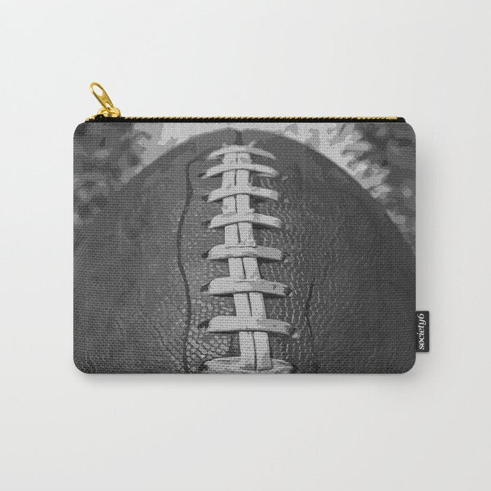 Big American Football black & white Carry All Pouch Gallery Image 1