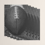 Big American Football black & white Wrapping Paper Gallery Image 3