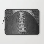 Big American Football black & white Laptop Sleeve Gallery Image 1