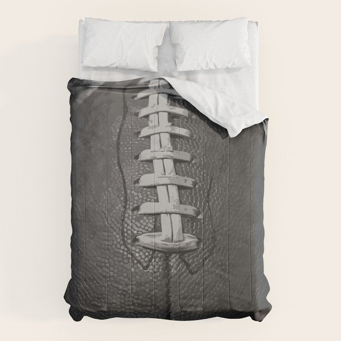 Big American Football black & white Comforter Gallery Image 6