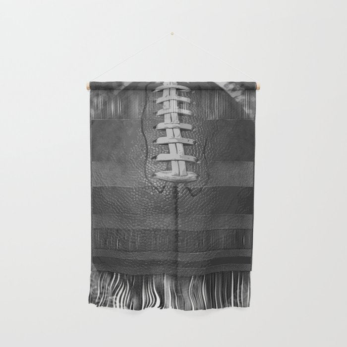 Big American Football black & white Wall Hanging Gallery Image 1