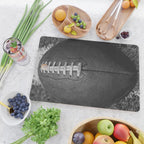 Big American Football black & white Cutting Board Gallery Image 2