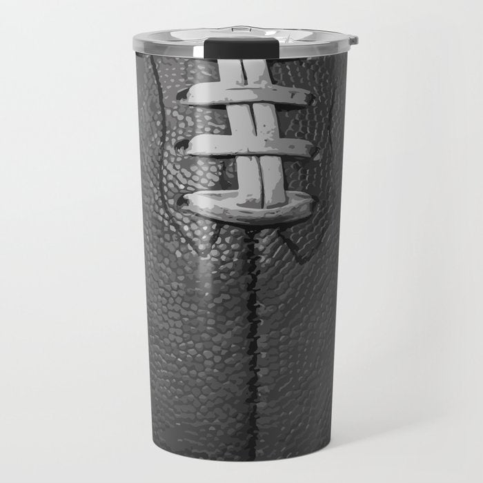 Big American Football black & white Travel Mug Gallery Image 1