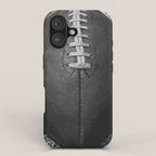 Big American Football black & white iPhone Case Gallery Image 1