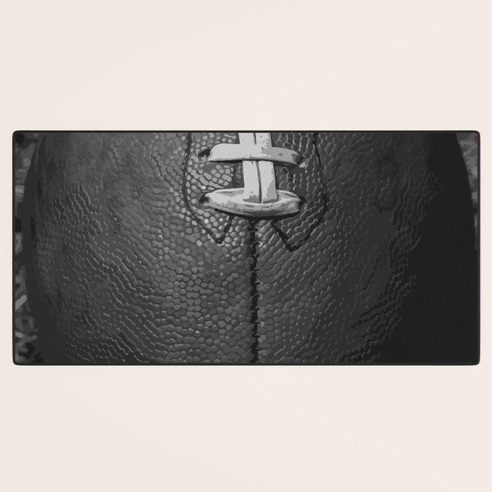 Big American Football black & white Desk Mat Gallery Image 3