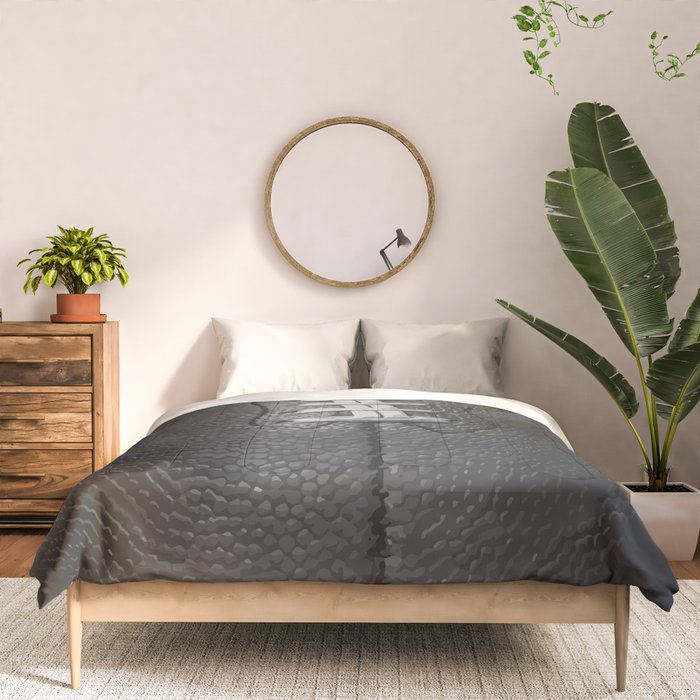 Big American Football black & white Comforter Gallery Image 3