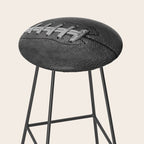 Big American Football black & white Stool Gallery Image 2