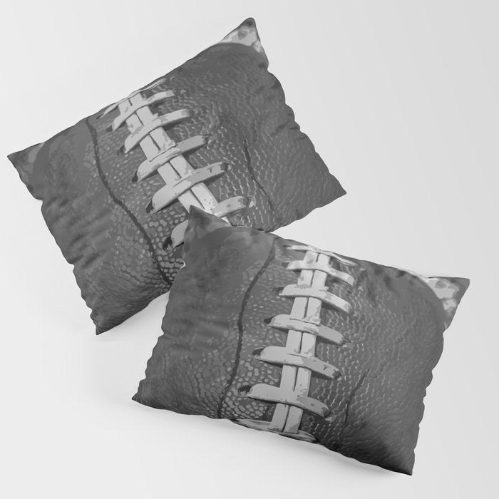 Big American Football black & white Pillow Sham Gallery Image 3