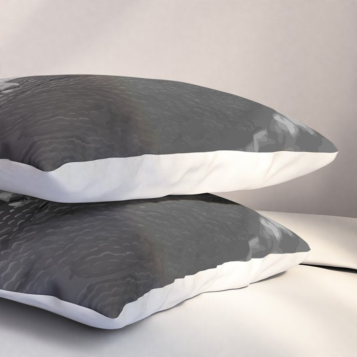 Big American Football black & white Pillow Sham Gallery Image 3