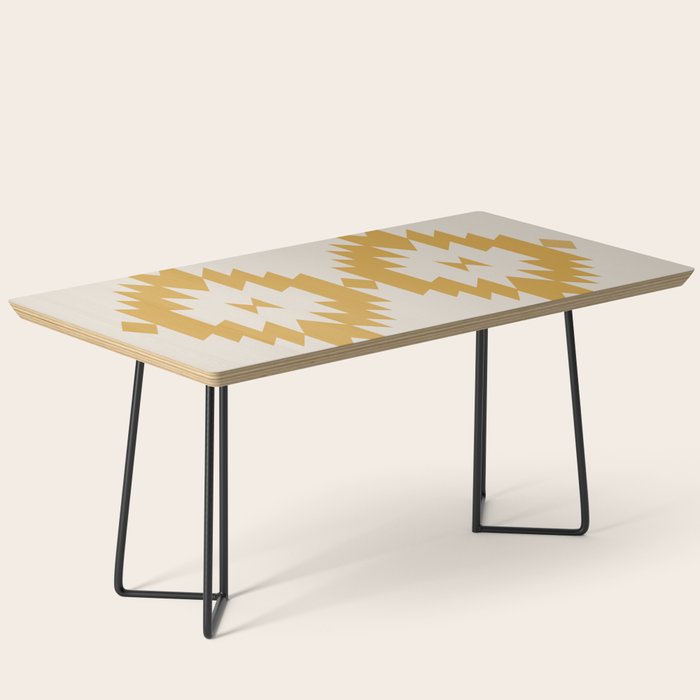 Southwestern Minimalism - Golden Yellow Neutral Beige Coffee Table Gallery Image 1