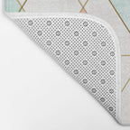 Mod Triangles - Navy Blush Mint Bath Mat Gallery Image 2