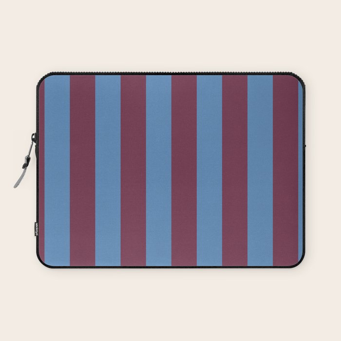Duo I - Blue and Berry Stripes Laptop Sleeve Gallery Image 1