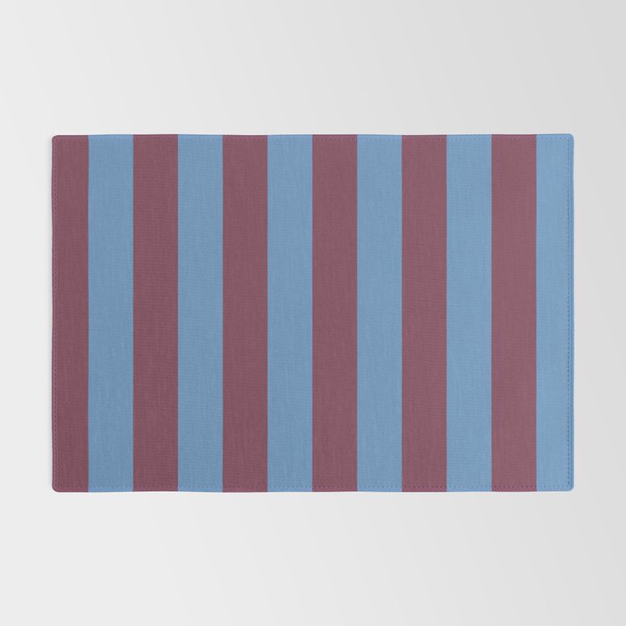 Duo I - Blue and Berry Stripes Rug Gallery Image 2