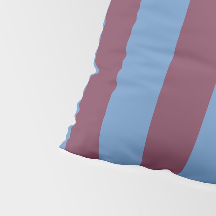 Duo I - Blue and Berry Stripes Pillow Sham Gallery Image 4