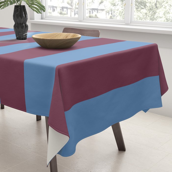 Duo I - Blue and Berry Stripes Tablecloth Gallery Image 3