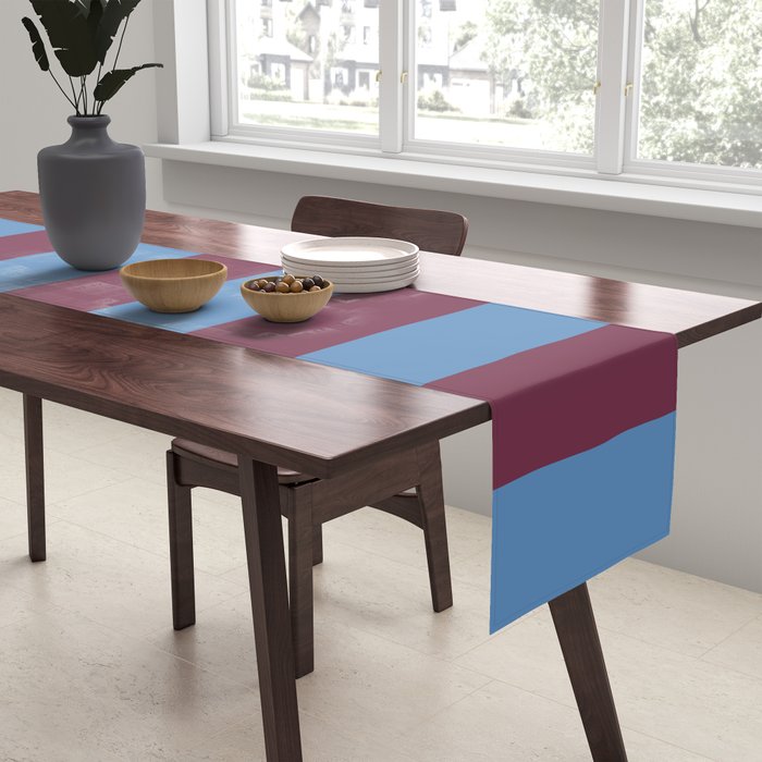 Duo I - Blue and Berry Stripes Table Runner Gallery Image 2
