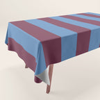 Duo I - Blue and Berry Stripes Tablecloth Gallery Image 1