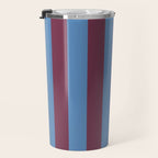 Duo I - Blue and Berry Stripes Travel Mug Gallery Image 3