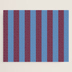 Duo I - Blue and Berry Stripes Jigsaw Puzzle Gallery Image 1