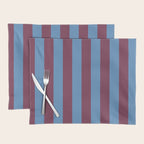 Duo I - Blue and Berry Stripes Placemat Gallery Image 1
