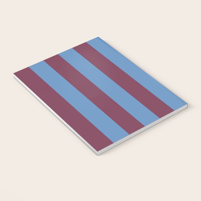 Duo I - Blue and Berry Stripes Notebook Gallery Image 3