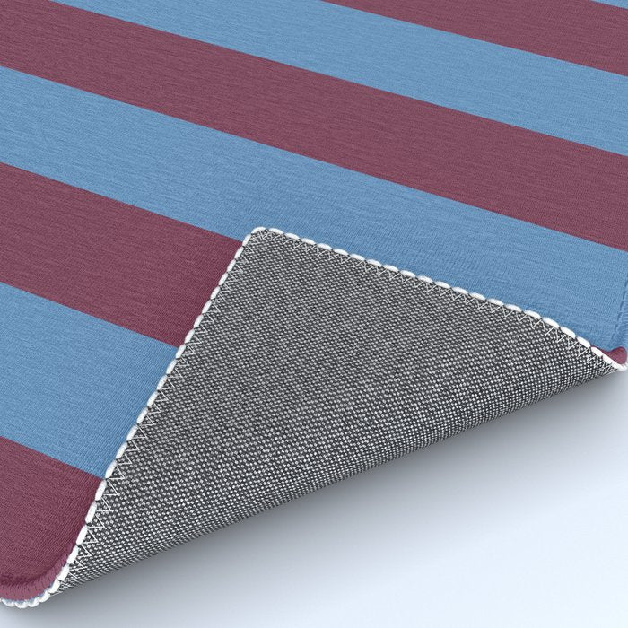 Duo I - Blue and Berry Stripes Rug Gallery Image 4