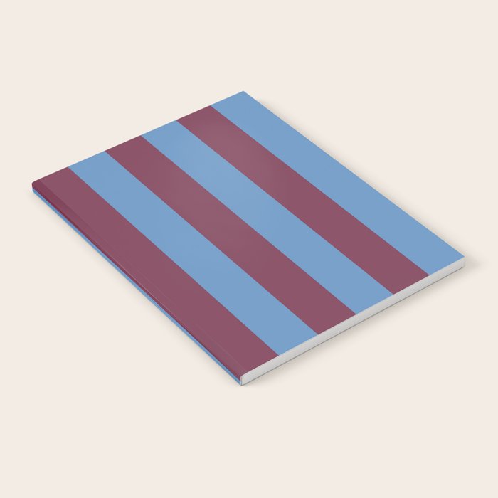 Duo I - Blue and Berry Stripes Notebook Gallery Image 2
