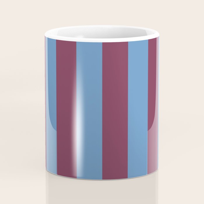 Duo I - Blue and Berry Stripes Coffee Mug Gallery Image 4