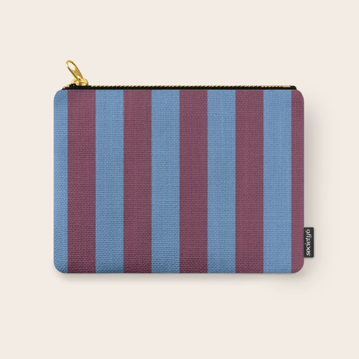 Duo I - Blue and Berry Stripes Carry All Pouch Gallery Image 1