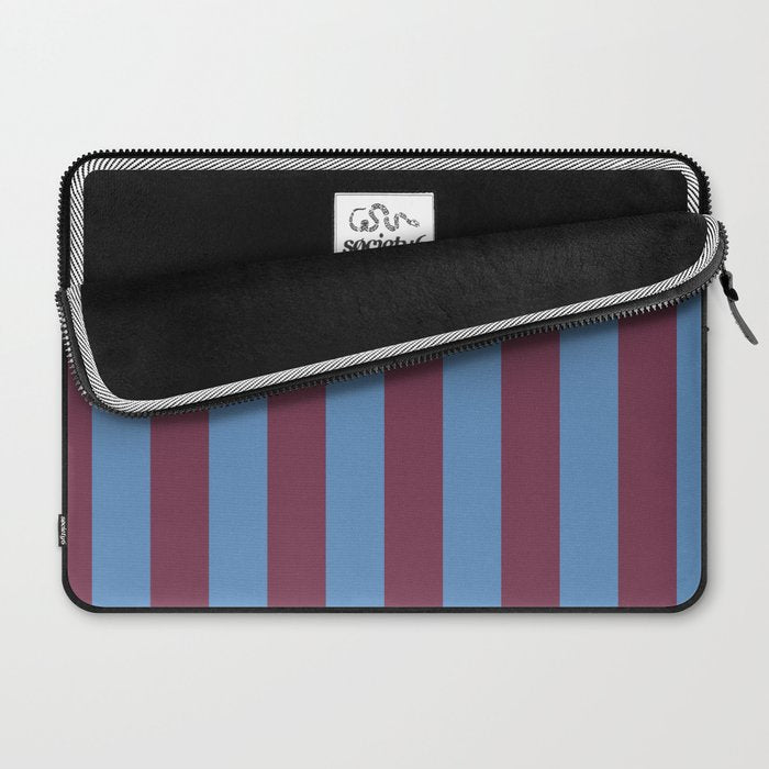 Duo I - Blue and Berry Stripes Laptop Sleeve Gallery Image 2
