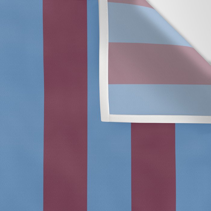 Duo I - Blue and Berry Stripes Wall Tapestry Gallery Image 3