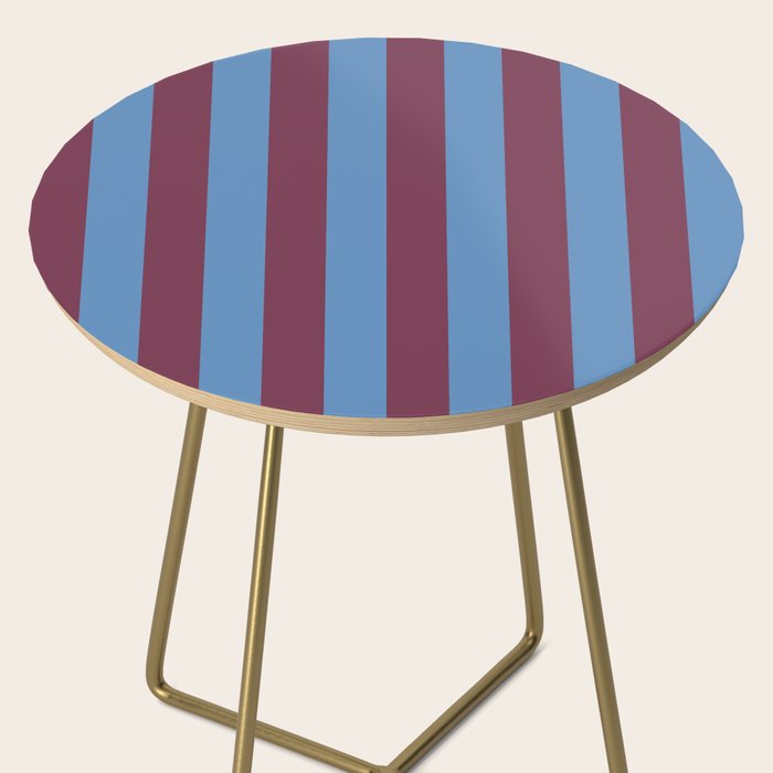 Duo I - Blue and Berry Stripes Side Table Gallery Image 2