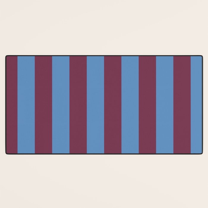 Duo I - Blue and Berry Stripes Desk Mat Gallery Image 3