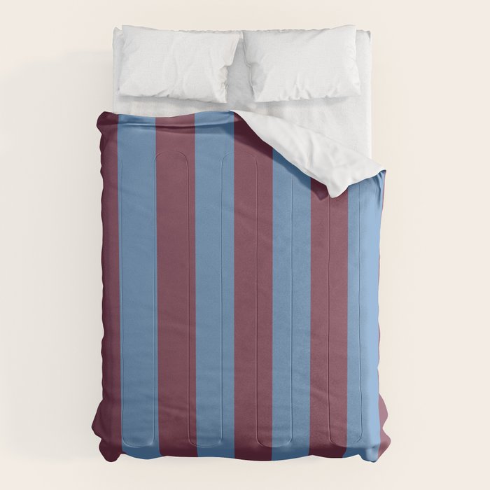 Duo I - Blue and Berry Stripes Comforter Gallery Image 6