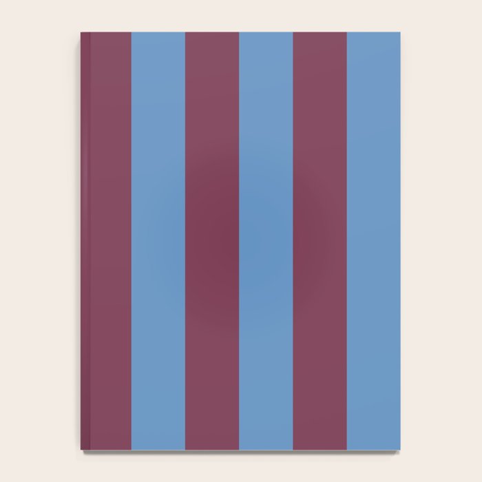 Duo I - Blue and Berry Stripes Notebook Gallery Image 4