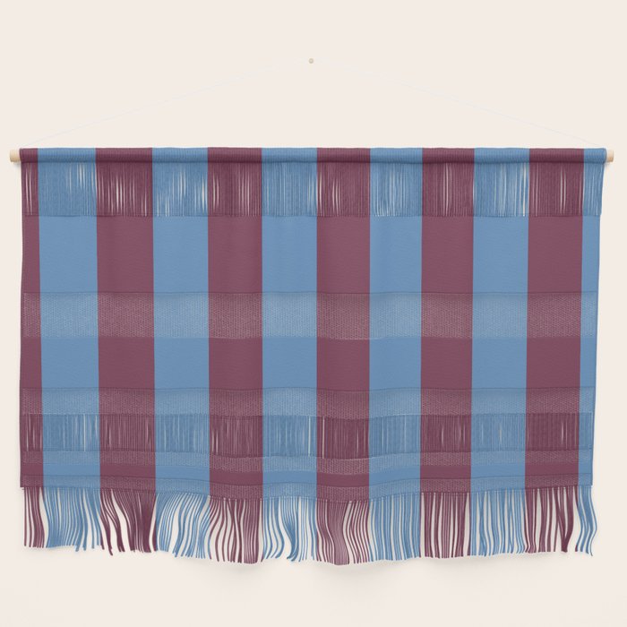 Duo I - Blue and Berry Stripes Wall Hanging Gallery Image 1