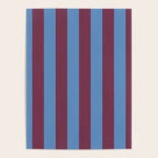 Duo I - Blue and Berry Stripes Poster Gallery Image 4