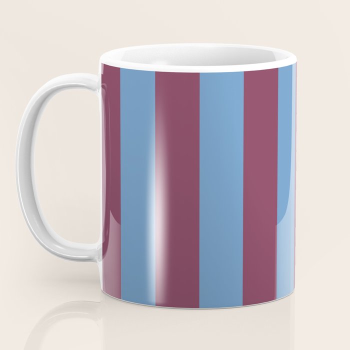 Duo I - Blue and Berry Stripes Coffee Mug Gallery Image 3