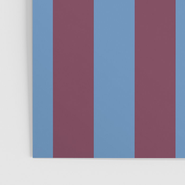 Duo I - Blue and Berry Stripes Poster Gallery Image 3