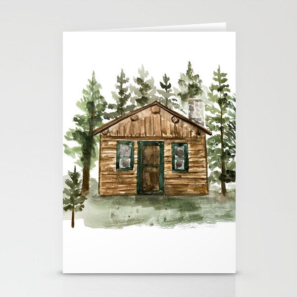 Cabin in the Woods Stationery Card Gallery Image 1
