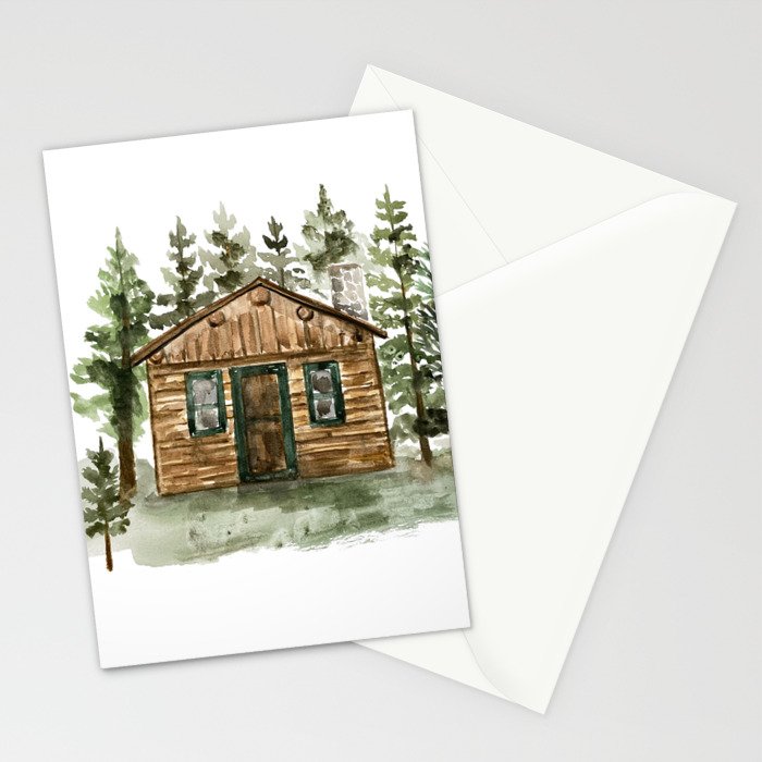Cabin in the Woods Stationery Card Gallery Image 2