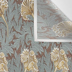 William Morris Vintage Tulip Bullrush Slate Wall Tapestry Gallery Image 3