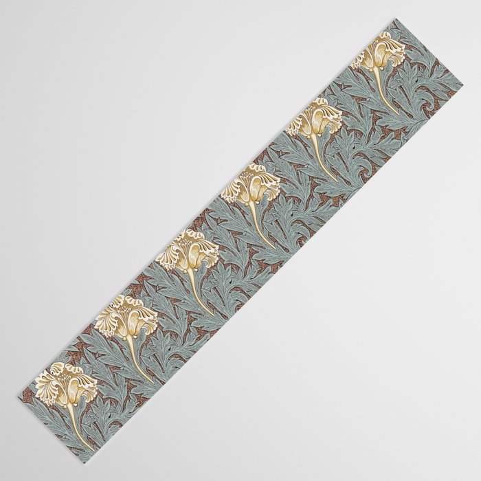 William Morris Vintage Tulip Bullrush Slate Table Runner Gallery Image 3