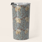 William Morris Vintage Tulip Bullrush Slate Travel Mug Gallery Image 3