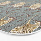 William Morris Vintage Tulip Bullrush Slate Bath Mat Gallery Image 3