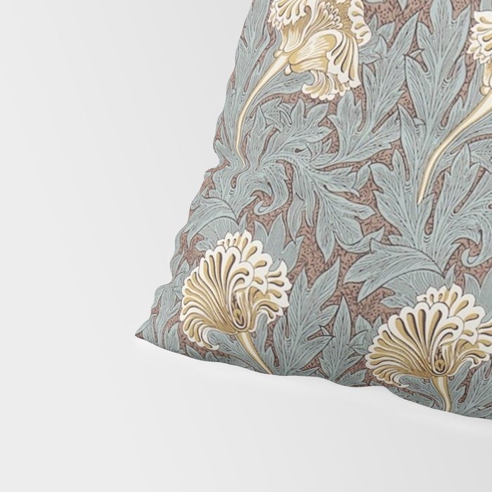 William Morris Vintage Tulip Bullrush Slate Pillow Sham Gallery Image 4