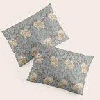 William Morris Vintage Tulip Bullrush Slate Pillow Sham Gallery Image 3